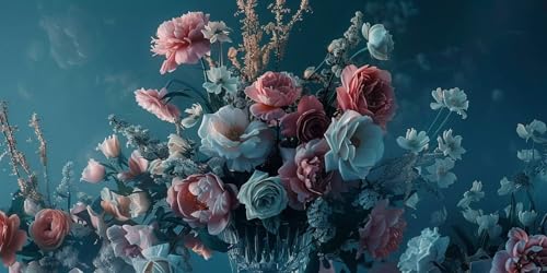 Diamond Painting Vase de fleurs 5D pour Illuminer votre Salon avec Élégance