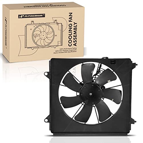 A-Premium Engine Radiator Cooling Fan Assembly Compatible with Select Honda