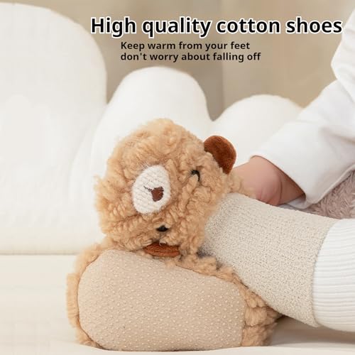 Baby Sock Shoes Infant Floor Booties Toddler Ankle Socks slippers Non-Skid Walking Sock Top Booties 6