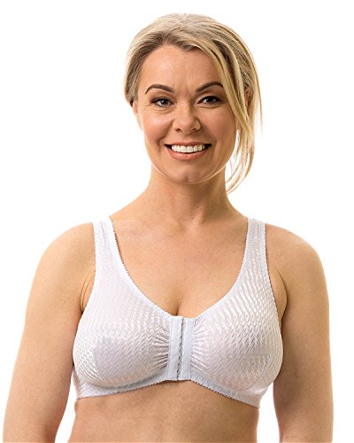 Carole Martin Full-Freedom Comfort Front Closure Bra For Women, Wireless (48, White) #TOP3