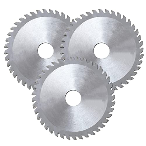 AcbbMNS 3pc 210mm x 30mm Bore TCT Circular Saw Blades for Wood Working, 24/48/60 Teeth with 16mm 20mm 25.4mm Adapter Rings Reducer