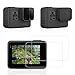 Sametop Replacement Screen Protector Compatible with GoPro Hero 6 Hero 5 Cameras with Lens Cap Cover and Tempered Glass Film Accessory