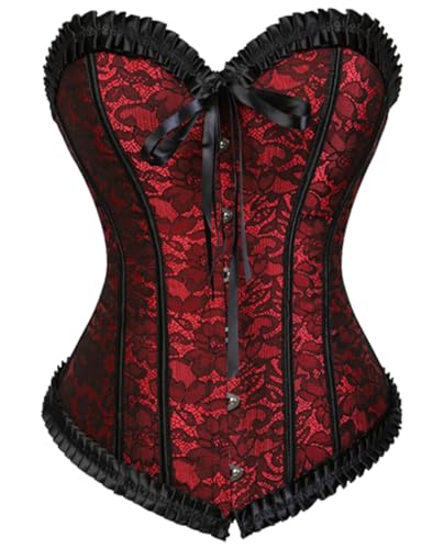 Corset sexy lacets steampunk Kelvry pour rayonner lors de vos soirées gothiques
