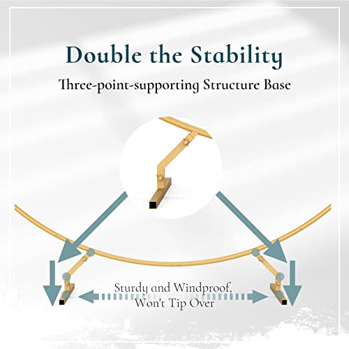 Sunnacate Round Backdrop Stand 6.56 Ft Stable Golden Circle Balloon Arch Frame Round Balloon Arch Stand For Wedding Birthday Party Baby Shower Decoration #TOP1