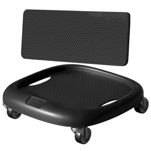 Ab Wheel, 360 Degree Rotating Abdominal Board, Core Trainer, Training Equipment with Mat, ABS Material Compact Gear Body Sculptor Waist Strength Fitne