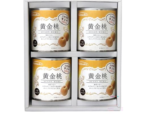 Sanuki フルーツ缶詰 黄金桃 4缶セット