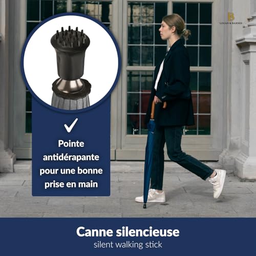 Modèle EDINBURGH LOGAN & BARNES parapluie grand format anti retournement - 5