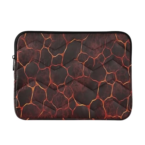 Funda para laptop 13-14 pulgadas Magma roja texturada resistente al agua
