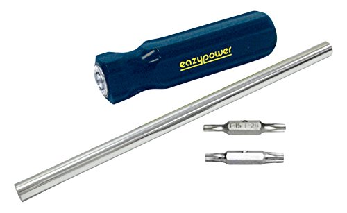 Image of Eazypower 87387 12-Pack 11-inch 4-in-1 Screwdriver T15 /T20, T25 /T30 Tee*Star with 1 /4-inch Hex (Black,Blue,Green,Red)