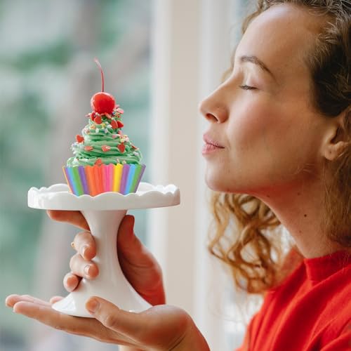 Image of 600 Pack Rainbow Cupcake Liners Cupcake Baking Cups Standard Size Rainbow Muffin Liners for Wedding Birthday Pride Party Candy Cake Decorations Supplies(12 Styles)