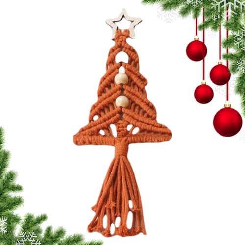 Decoración de árbol de Navidad bohemia hecha a mano para dar un toque cálido a tu apartamento