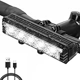 Ebike Headlight, 2800 Lumens Bike Light Bar with 5 LEDs, USB Rechargeable 6400mAh Ebike Light, 5 Modes, IPX5 Waterproof, Easy to Install for Night Riding