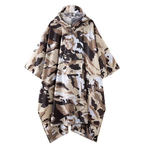 Image of Multi functional cape hooded raincoat suitable for outdoor camping and hiking, suitable for both men and women