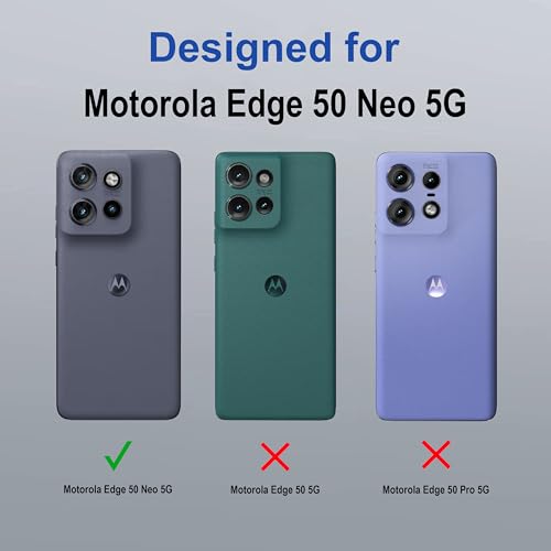 Image of Zapcase Back Case Cover for Motorola Edge 50 Neo 5G | Magnetic Case with Built-in Metal Ring | Supports MagSafe Charger, Wallet & Car Mount | Shockproof Hybrid PC + TPU | Black