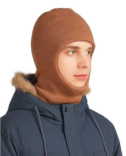yanwenx Winter Woolen Monkey Cap for Men| Free Size | Full Head Cover Cap – 1 Pc-picture-23