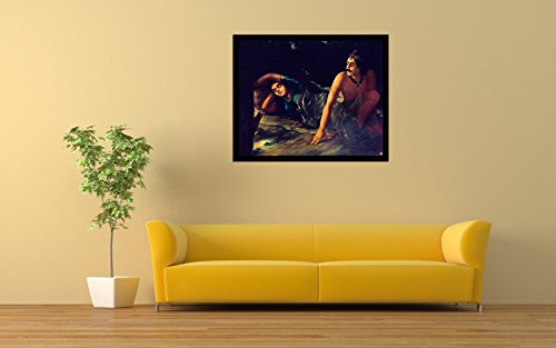 Image of Tallenge Nala And Damayanti - by Raja Ravi Varma - - Medium Canvas - Framed (24 x 19 inches)