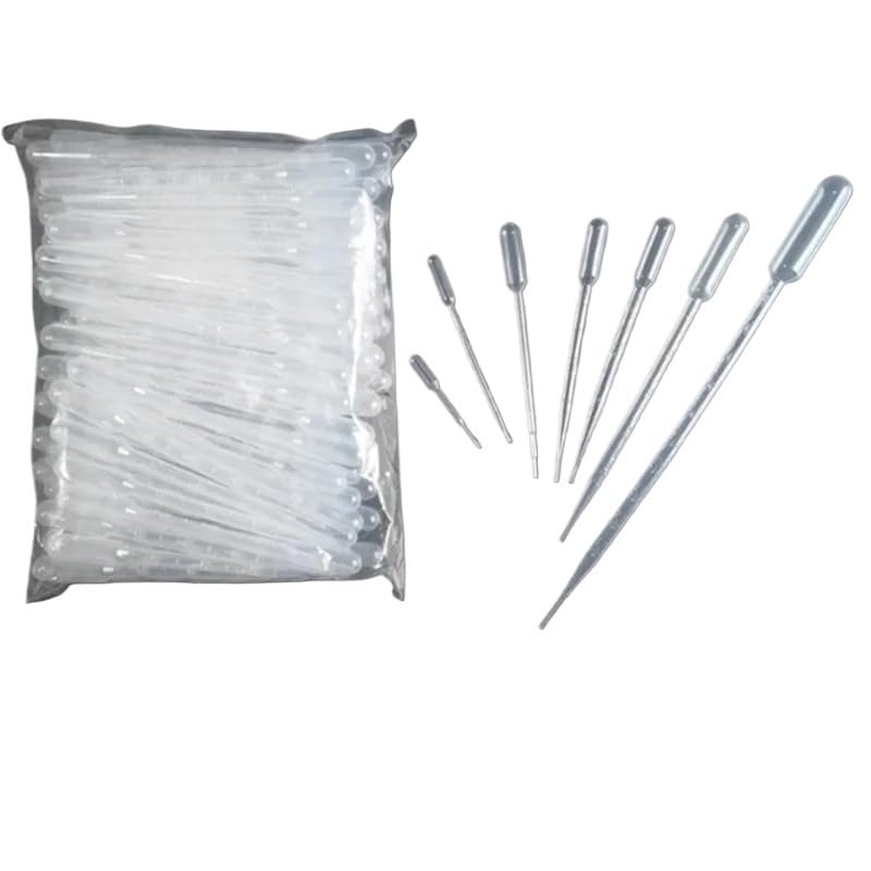1000Pcs 500Pcs 100Pcs Lab 0.2ml 0.5ml 1ml 2ml 3ml 5ml 10ml Plastic Pasteur Pipette Transfering Dropper for School Experiment(0.2ml 1000pcs)