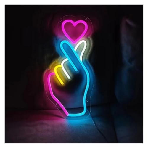 Panneau LED Néon Coeur Lampe Décorative USB Intérieur