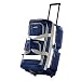 Olympia 26" 8 Pocket Rolling Duffel Bag, Navy, One Size