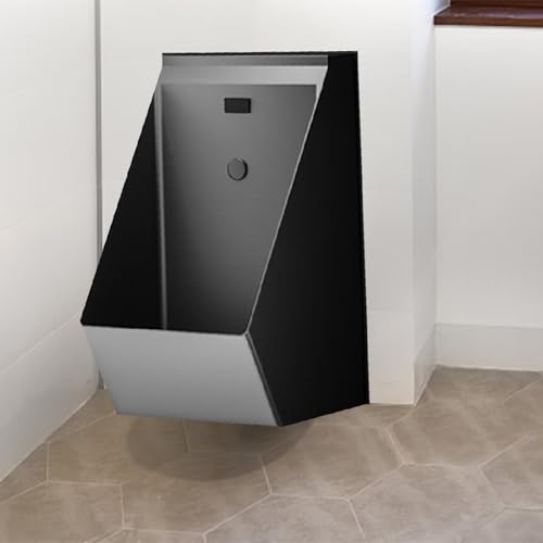 XEEAOFE Inodoro con Sensor AutomáTico, Urinario De Lavado Universal, VáLvula De Descarga, Juego De Descarga AutomáTica para Urinarios, Inodoro Comercial para Adultos,Black