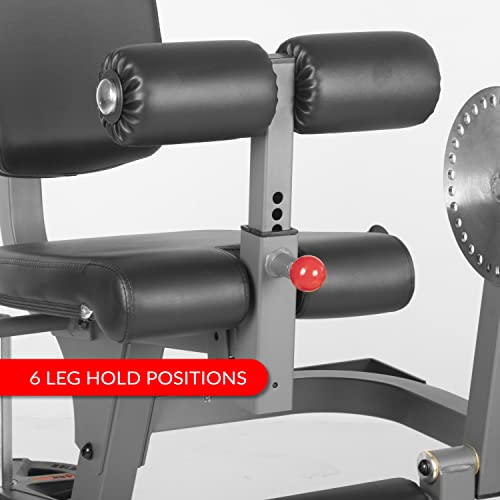 Xmark Leg Exercise Machine With Rotary Leg Extension And Leg Curl, Adjustable Weight Plate Loaded, Hamstring Exerciser, Upgraded #TOP3