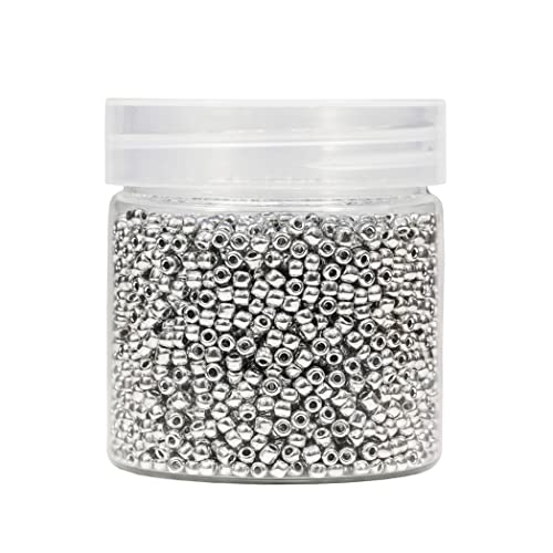 BALABEAD Silver Seed Beads 3mm