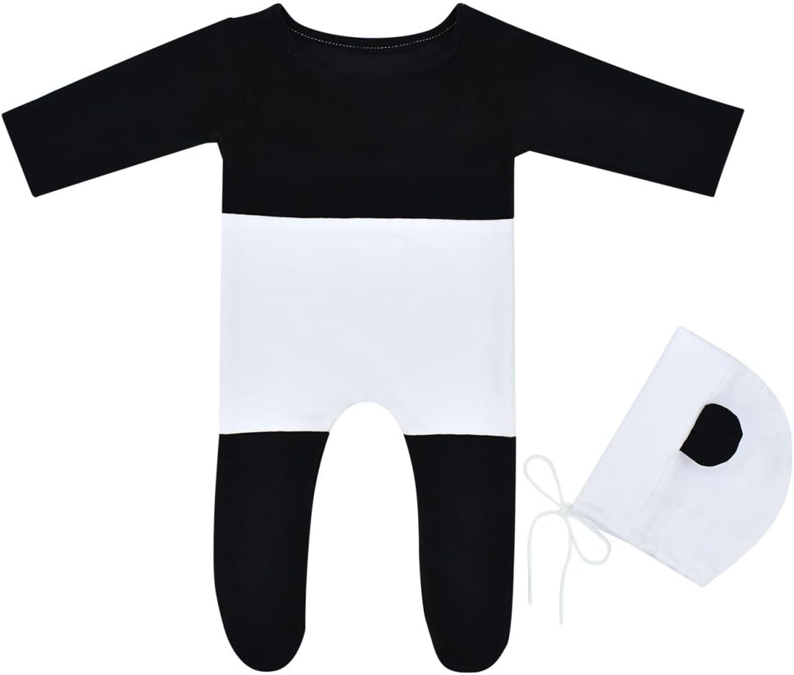 Newborn Baby Photography Props Outfits Cute Bear Hat Romper Set Infant Baby Boy Girl Photoshoot Props Costume - Image 3