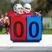 kowaku Score Counter Sports Scoreboard Manual Score Flip Cards Portable Flip Number Score Board Table Score Flippers for Volleyball, 2 Digits