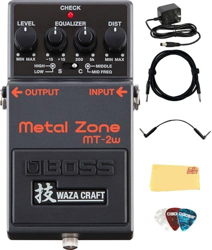 Amazon.com: Boss MT-2W Metal Zone WAZA Distortion Guitar Pedal 