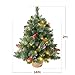 2FT Pre-lit Artificial Small Mini Christmas Tree with Warm White Multi-Color LED Lights, Remote Control and Timer, Perfect for Xmas Tabletop Decorations, Home, Kitchen, Dining Table top White