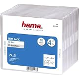 Hama CD Slim Pack 4, pack 10 - optical disc cases (pack 10, Transparent)