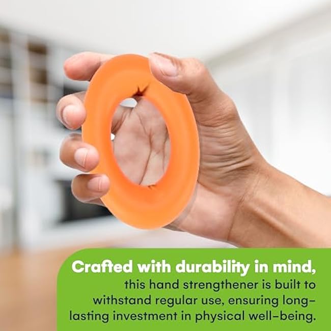 Steady Doggie Strengthener Grip Rings Set of 3 - Silicone Grip Strength Trainer for Sports & Rehabilitation - Durable 30, 40 and 50 Lb - Multicolor - Ideal for Men, Women, Teens, and Seniors