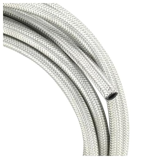 cyclingcolors tubo gasolina acero inoxidable 8mm x 13.5mm goma caucho flexible Trenzado manguera de combustible coche moto cortacésped (longitud 1m)