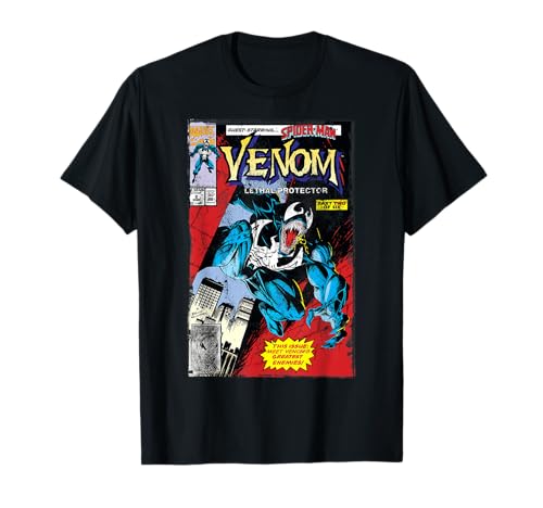Marvel Venom Lethal Protector Retro Comic Graphic T-Shirt