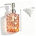 Easy-Tang Soap Dispenser for Kitchen, Bathroom - Refillable Wash Hand Liquid Clear Glass Bottle, Colored Jar with Stainless Steel Pump, Ideal for Dish Detergent, Essential Oil, Shampoo Lotion (Amber)