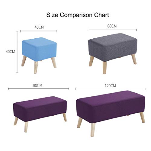Banc à chaussures gris clair tabouret de canapé long taille 4 robuste - 4