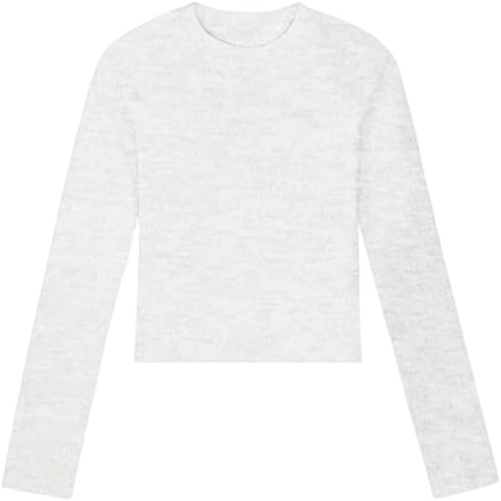 Cotton O Neck Long Sleeve T Shirts Black Leisure Skinny Slim Basic Woman T Shirts White Clothing