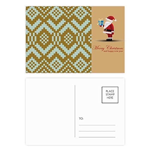 Cartes postales Père Noël symétriques pour décorer vos tables de réveillon