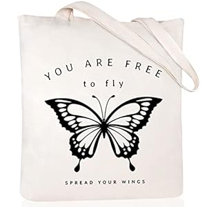 Andeiltech Schmetterling Canvas-Tragetasche Damen 37x40 cm