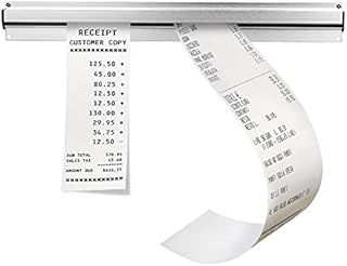 Dzmuero Bill Ticket Holder Ticket Holder for Orders Grabber Ticket Hanging Rack for Hold Orders, Tabs or Papers 1 Pcs(30cm with Screws and 3M Sticker)