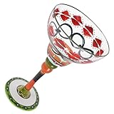 Mipcase Copa de Vino Pintada a Mano de Cristal Resistente al Desgaste, Vaso para Margarita Multifunción, Decoración para Fiesta y Bar, Diseño Exclusivo y Elegante para Uso Doméstico
