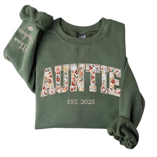 Custom Floral Applique Embroidery Grandma Sweatshirt, Grandma Gifts, Custom Mama Sweatshirt, Mother's Day