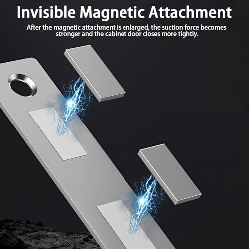 2 Stück Magnetschnäpper, Türmagnete für Schranktüren Selbstklebend Stark Magnetverschluss Schrankmagnete Magnete Schubladen Möbelmagnete Türschließer Ultra Dünn für Möbel Schranktür