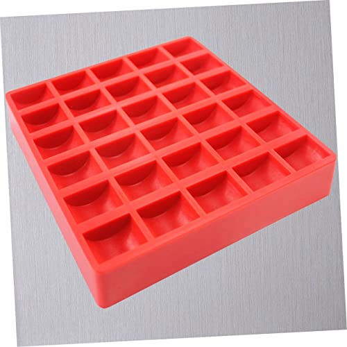 2 cajas plásticas organizadoras para monedas rojo ABS miniatura 5