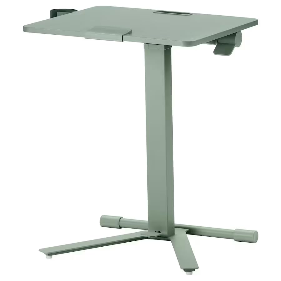 Image of MITTZON Laptop Table with castors, Green, 66x50 cm (26x19 5 /8 inch)