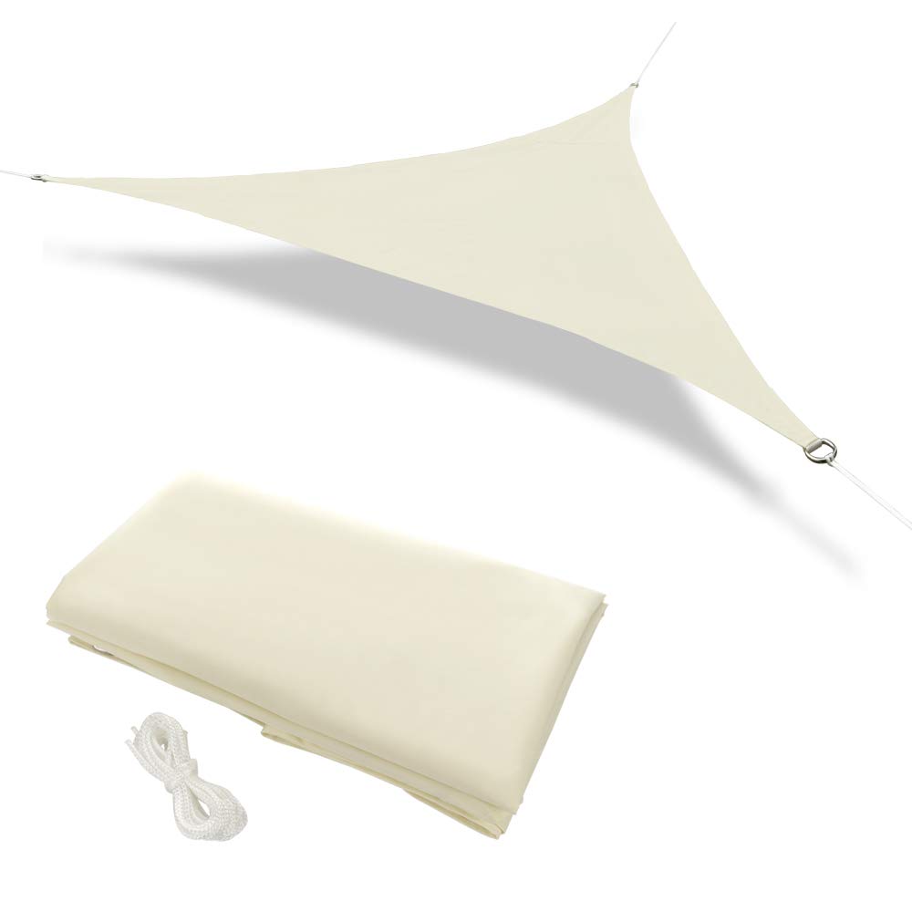 Buy Warooma 2.4m x 2.4m x 2.4m Sun Shade Sails Canopy with Rope