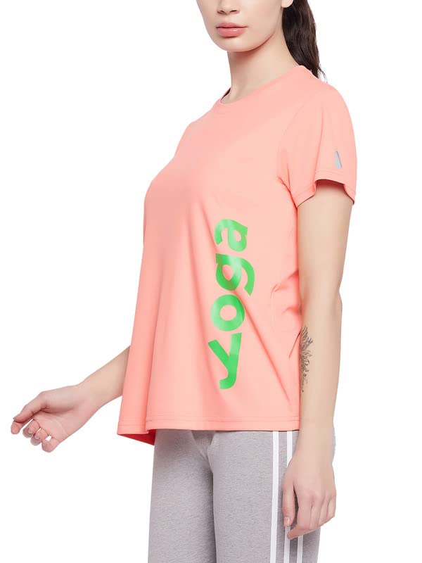 Image of Clovia Women's Polyester Regular Fit T-Shirt