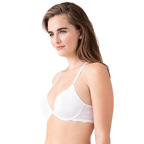 b.tempt'd Women's Inspired Eyelet Front Close Racerback T-Shirt Bra, 9532192