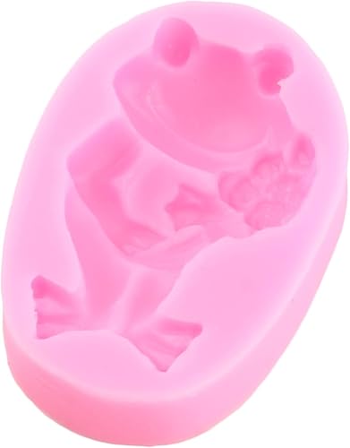 Miniatura 6 de Molde de silicona para fondant de rana para decoración de pasteles, decoración de cupcakes, caramelo y chocolate, polimero de arcilla y goma de