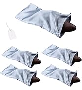GONGKANGYUAN 4 Pack Shoe Bags for Travel Satin Fabric Shoe Bag with Drawstring for Men Women Trav...